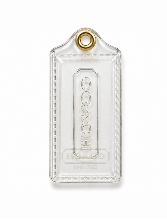 Coach Accessories - Coach Poppy Clear Large Hang Tag